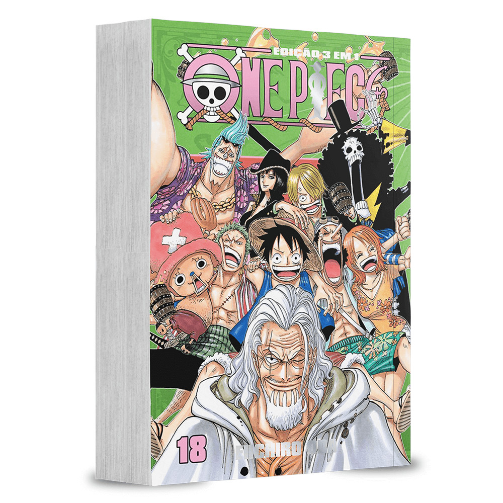 Mangá One Piece 3 Em 1 - 18 - Editora Panini - Novo/Lacrado em Oferta na Shopee
