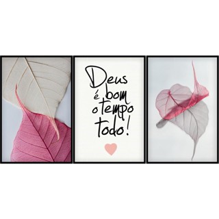 Quadro Decorativo Deus é Bom o Tempo Todo 120x60 Sem moldura em Oferta na Shopee