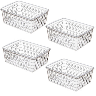 KIT 4 CESTO MULTIUSO EXTRA GRANDE ALTO em Oferta na Shopee