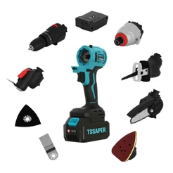 Ferramenta Multifuncional 8 Em 1 A Bateria De 21v Com Maleta