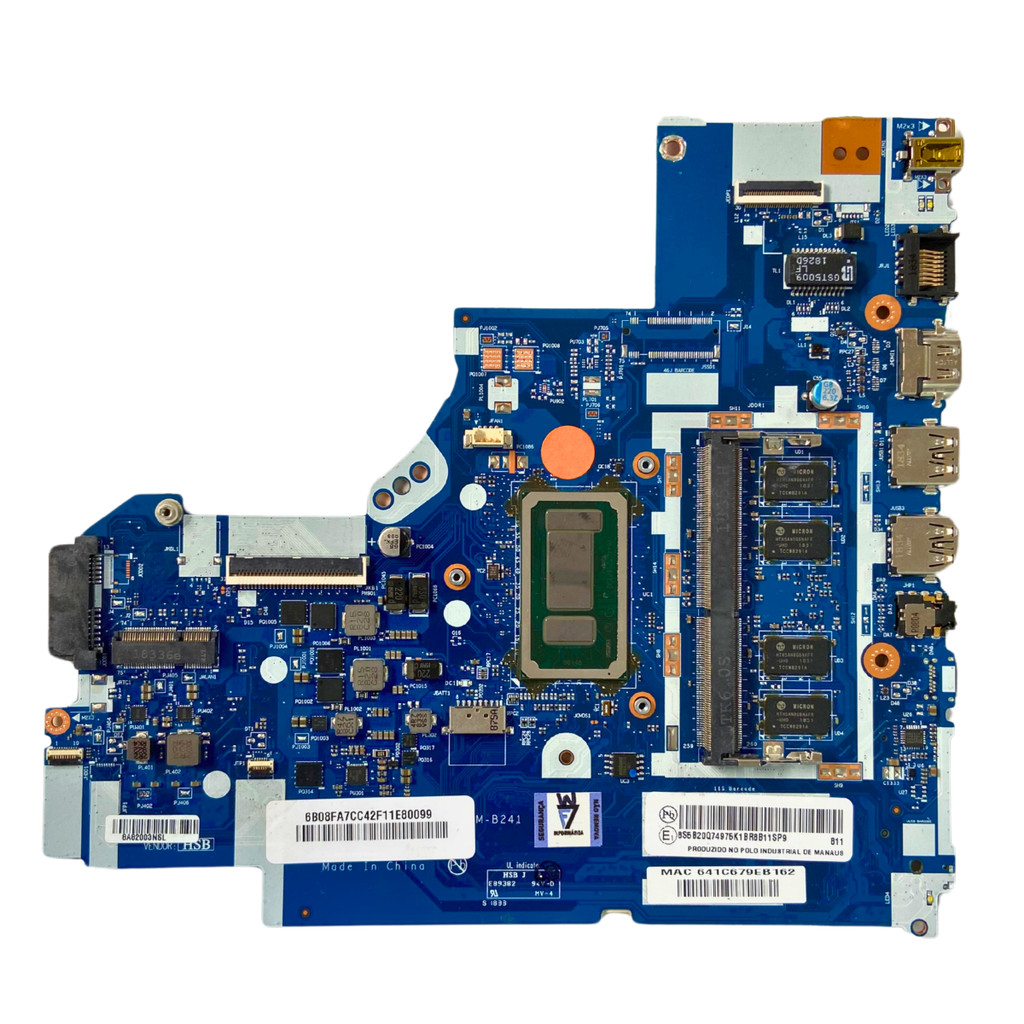 Placa Mãe Lenovo NM-B241 REV 1.0 Core™ i3-6006U  SUCATA