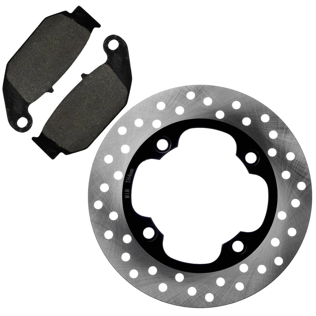 Kit Disco Freio Traseiro Cb250F 2016 A 2022 Cb300F 2023 A 2025 Pastilha Freio Traseira