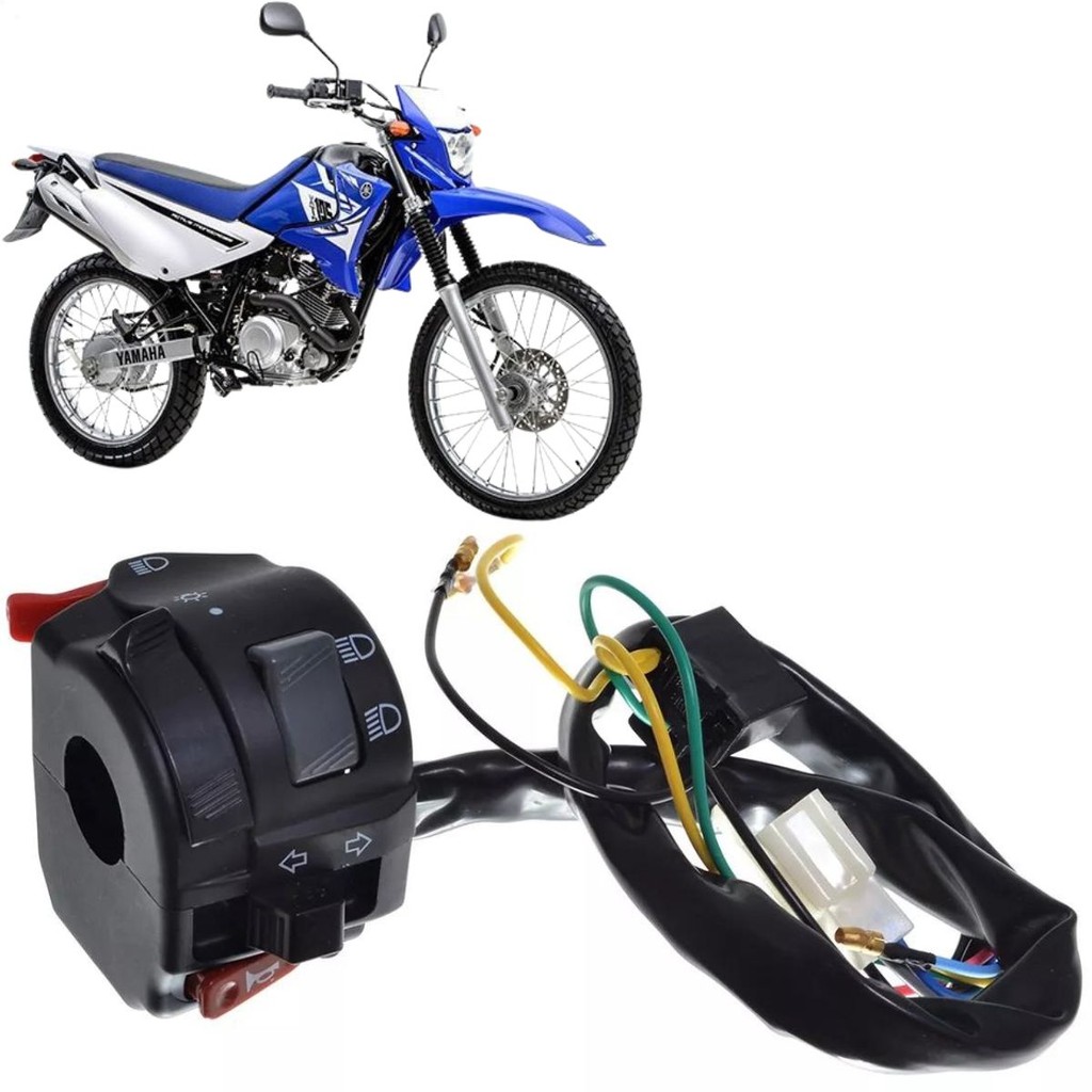 Punho Chave Luz Seta Yamaha Xtz 125 Factor Ybr 125 Buzina em Oferta na Shopee
