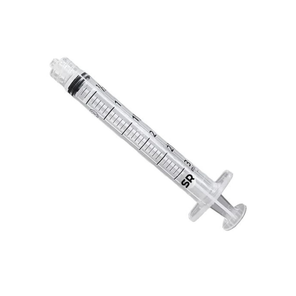 Seringa Descartável Luer Lock 3 ml SR 100 unidades em Oferta na Shopee
