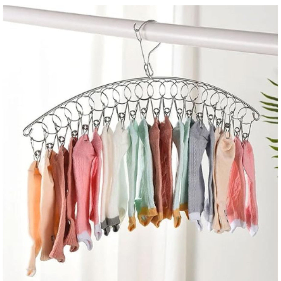Cabide De Roupas Com Grampos De Aço Inoxidável 衣夹