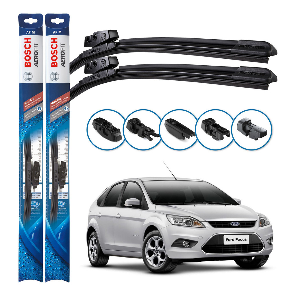 Par de Palhetas Limpador Parabrisa Multiclip Original Bosch Ford Focus 2008 A 2013 em Oferta na Shopee