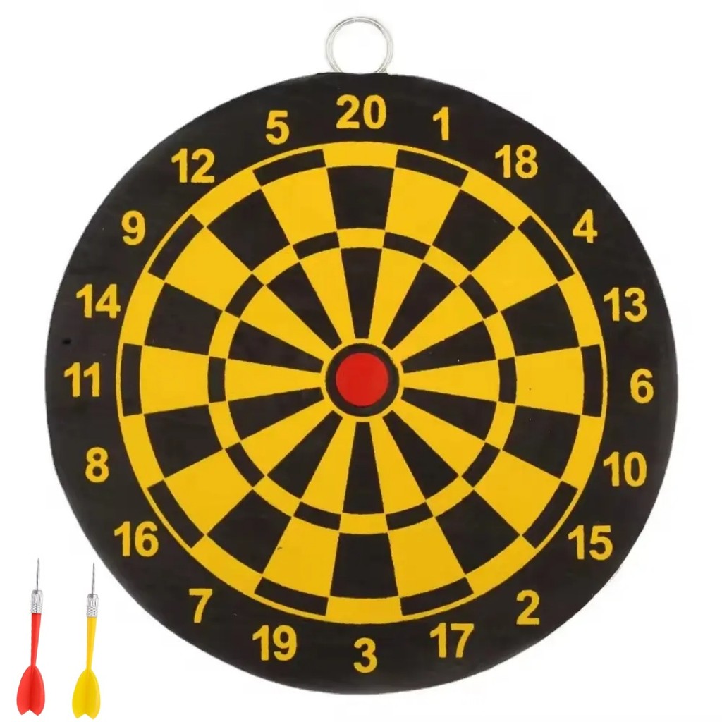 Jogo Alvo Profissional 2 Lança Dardo Ponta Agulha Metal 22cm