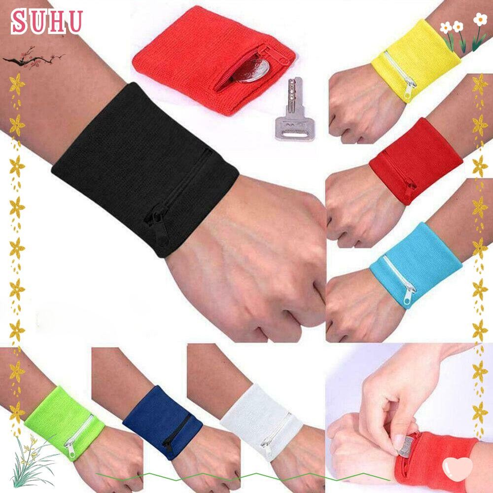 SUHU Bolsa De Pulso Proteção Bolso Para Chave De Corrida Correndo Academia Esportiva