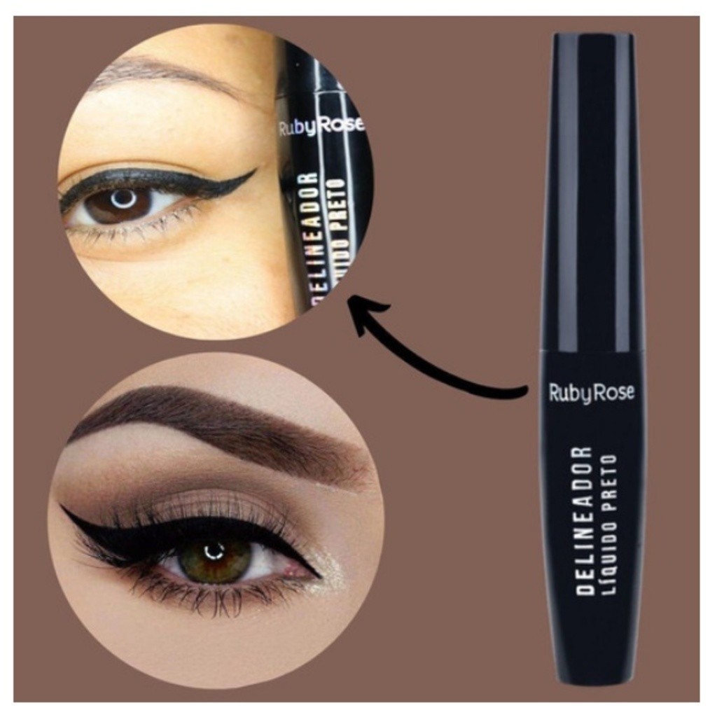 Delineador Líquido Preto Ruby Rose HB8406 on sale