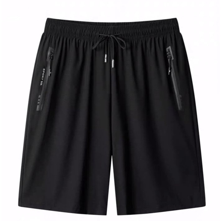 Bermuda Short Masculino  Praia Academia 2 Bolsos Zíper Secagem Rápida