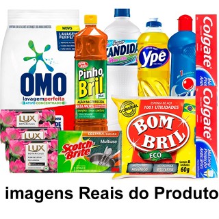 Cesta Basica Higiene E Limpeza 13 Itens Boas Marcas Doação em Oferta na Shopee