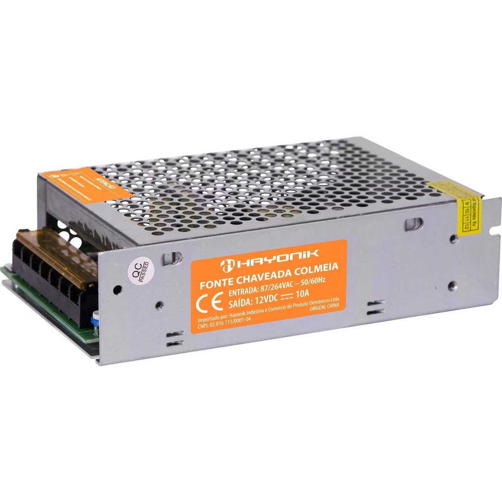 Fonte Chaveada Colmeia 10a 12v 120w Bivolt Aparelho Eletronico