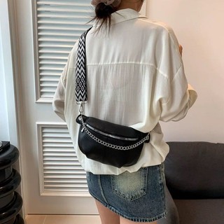 JAMI JAMI Bolsa Feminina com Alça Lateral Transversal Corrente de Couro BT109