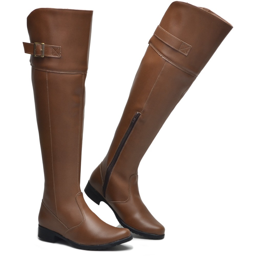 Bota Caramelo Over The Knee: Onde Comprar | BuscaProdutos