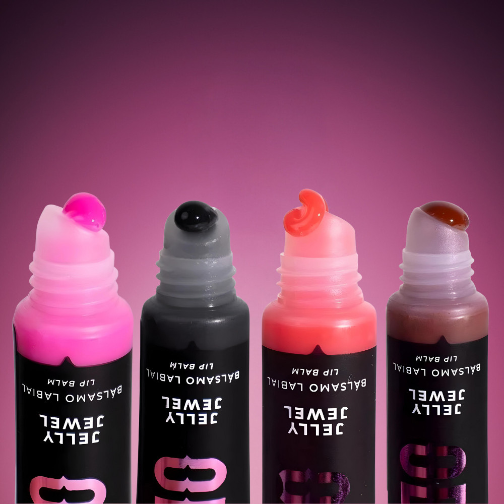 Lip Balm Gloss Labial Obsidian 10ml Jelly Jewel Tiger Eye Jasper Onix Rhodonite Ruby Rose Brilho Hidratação Profunda