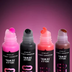Lip Balm Gloss Labial Obsidian 10ml Jelly Jewel Tiger Eye Jasper Onix Rhodonite Ruby Rose Brilho Hidratação Profunda