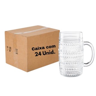 Caneca De Vidro De Chopp Olinda 490ml - 24 Unidades em Oferta na Shopee