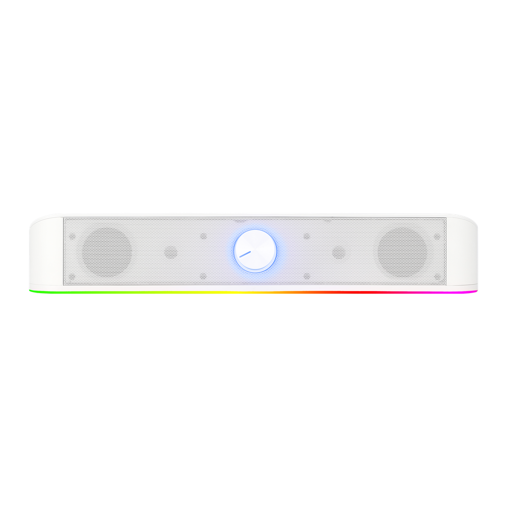 Caixa de Som Soundbar Gamer Adiemus Branco White