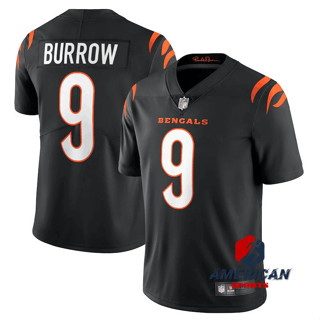 Cincinnati Bengals Joe Burrow Regata Preto Limitada time Americano Jersy Camisa Masculina MRHK em Oferta na Shopee