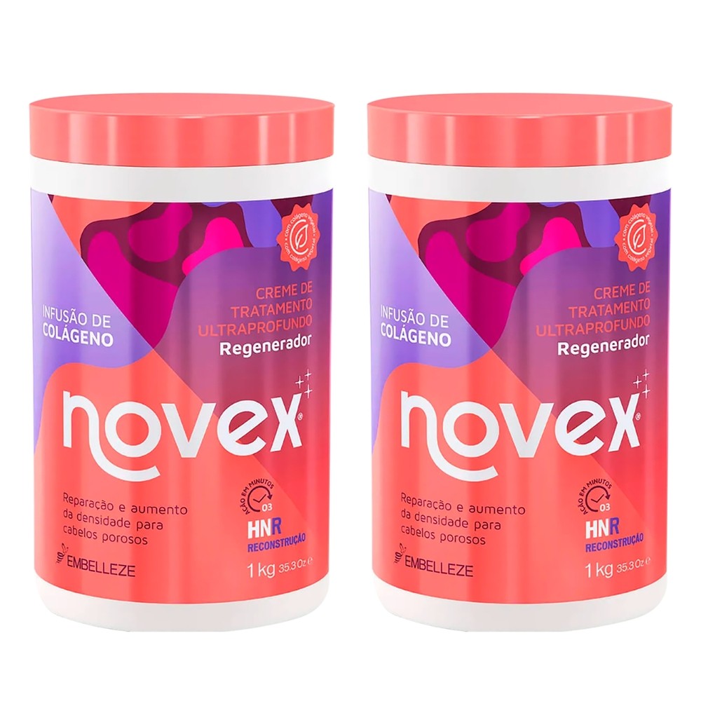Kit 2 und Creme Tratamento Novex Infusao De Colageno 1kg em Oferta na Shopee