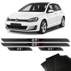 Kit Soleira Diamante Golf Gti 2014/2018 E Protetor De Porta