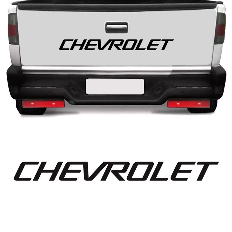 Faixa Chevrolet S10 1995/2000 Tampa Traseira Adesivo Preto em Oferta na Shopee