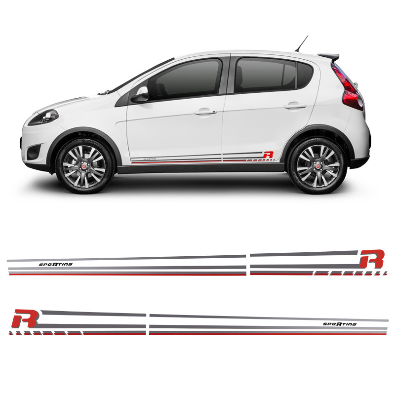Faixa Lateral Palio Sporting 2017 Adesivo Modelo Original em Oferta na Shopee