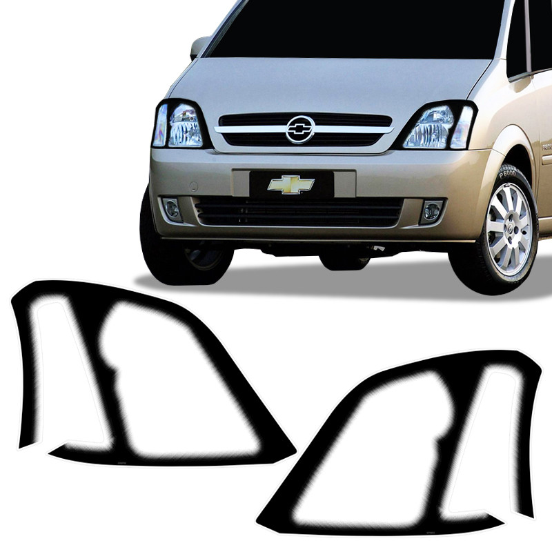 Adesivo Mascara Negra Meriva 2003/2011 Aplique Farol Diant. em Oferta na Shopee