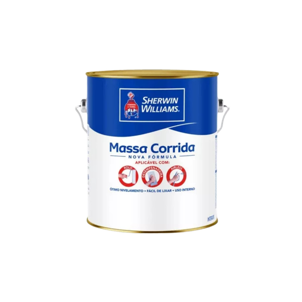 Massa Corrida Pva 1,5 Kg Sherwin Williams - Branco em Oferta na Shopee