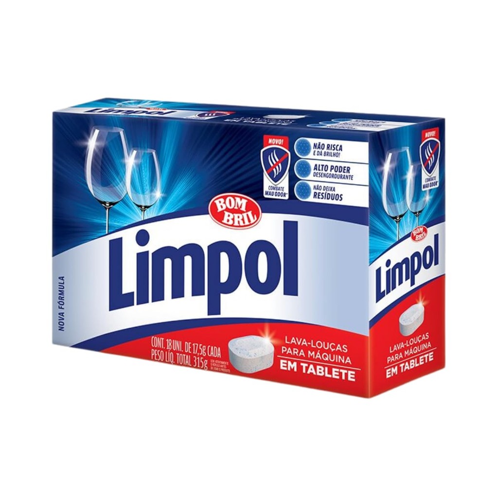 Lava-Louças Limpol em Tabletes para Máquina de Lavar 315g - Home & Living