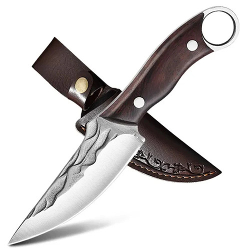 Faca Handmade Bushcraft Asteca Caça Sobrevivência Utilitaria Camping Churrasco