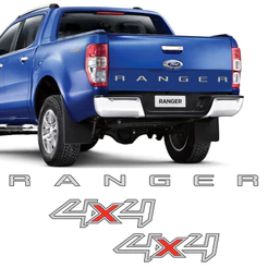 Adesivos Compativeis C/ Ranger 2013/2016 4x4 + Faixa Cinza