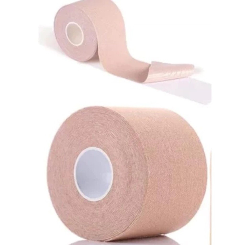 Kit  Sutiã Rolo Adesivo Levanta Peito Seio Fita Invisível 5 Metros A prova d'agua Nao agride a pele Deixa com aparenciC em Oferta na Shopee