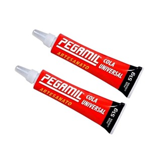 Cola Universal Pegamil 51g para couro madeira plástico tecido artesanato 2UN em Oferta na Shopee
