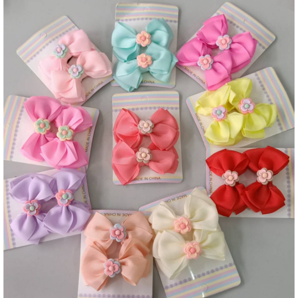 Kit 10  Laços de Cabelo Infantil Bico de Pato