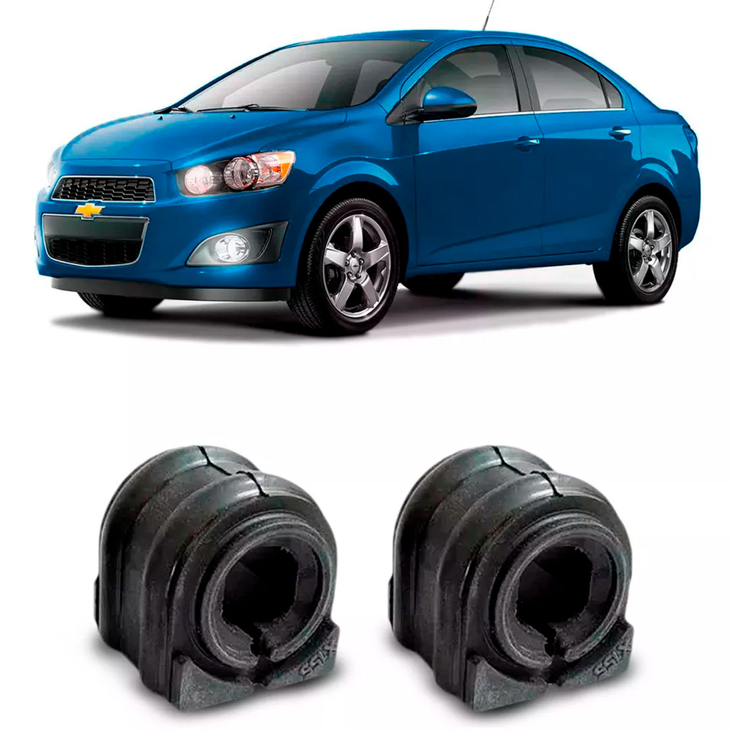 Kit Bucha Estabilizadora Borracha Barra Dianteira Sonic Sedan 2012 A 2014