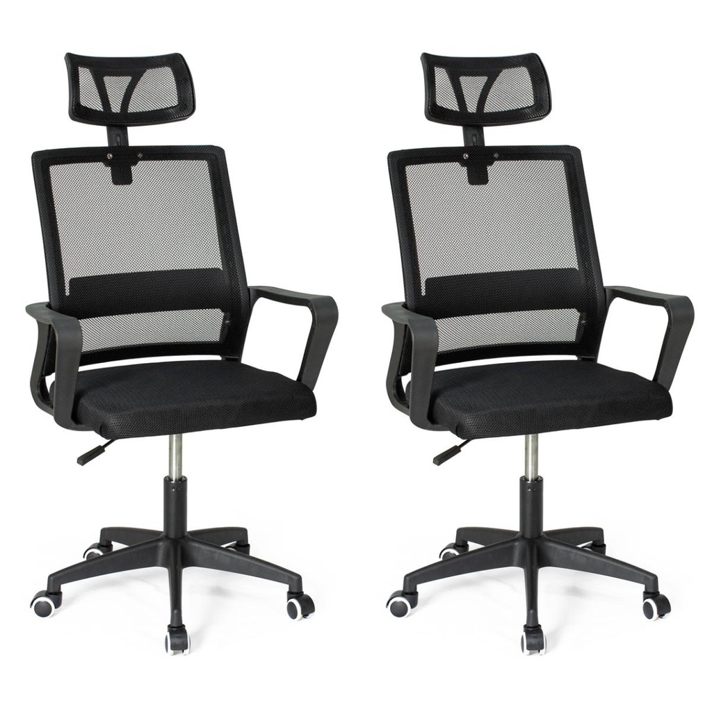 Kit 2 Cadeiras de Escritório Giratória Executiva Pro com Regulagem de Altura em Oferta na Shopee