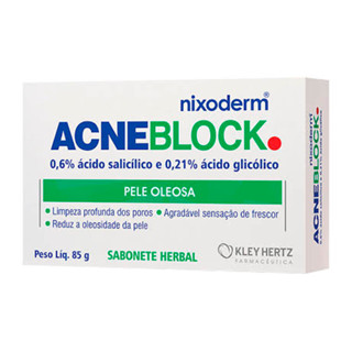 Acneblock Sabonete Herbal 85g em Oferta na Shopee