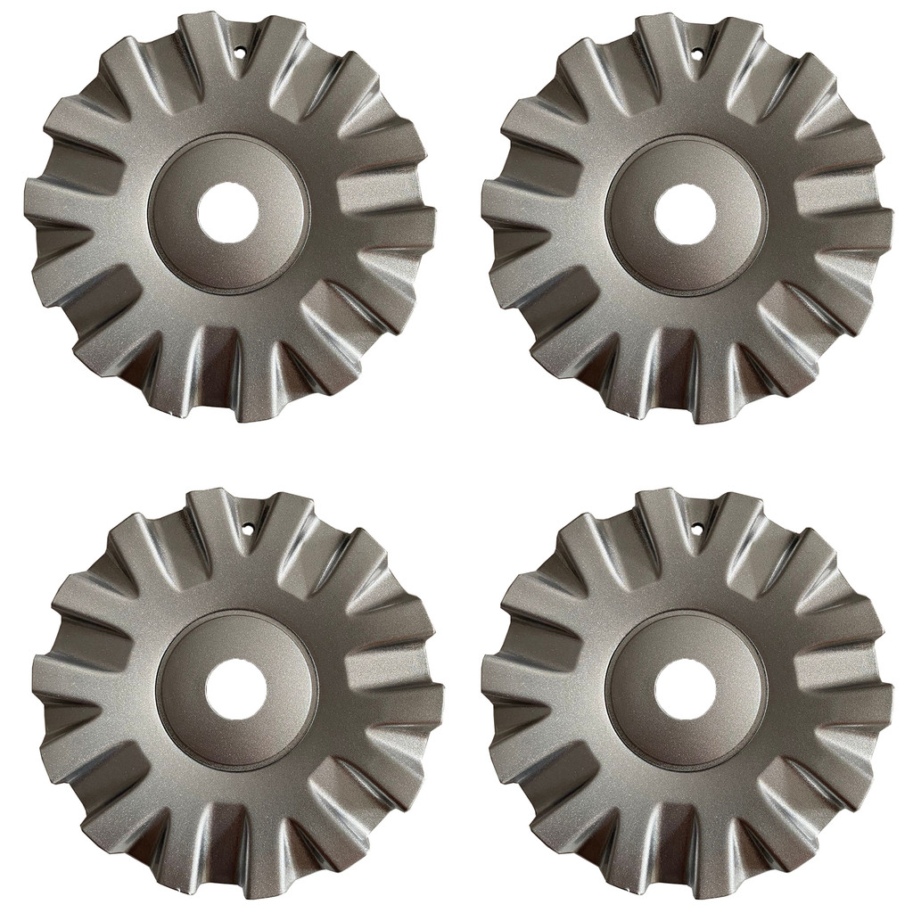 Kit 4 Pçs Calota Roda Scorro C231 Golf Highline Prata Aro 17