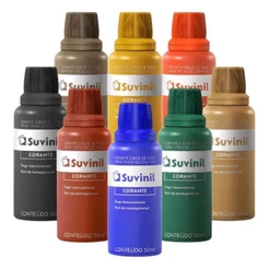 CORANTE LIQUIDO BISNAGA 50ML PIGMENTO PARA TINTA DE PAREDE SUVINIL CORES - KIT COM 4 UNIDADES