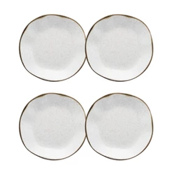 Jogo com 4 Pratos Fundos 22,5cm Oxford Ryo Maresia