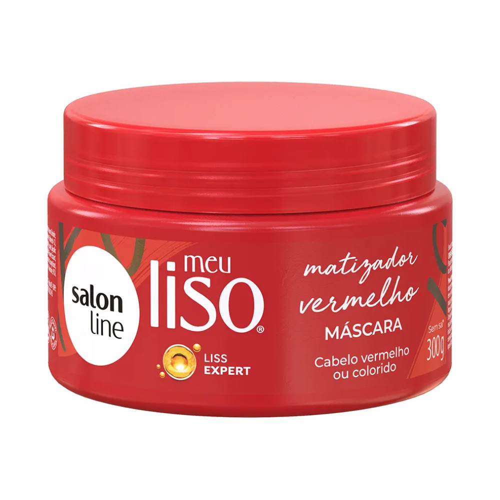 Salon Line Mascara Meu Liso Super Vermelho 300G -