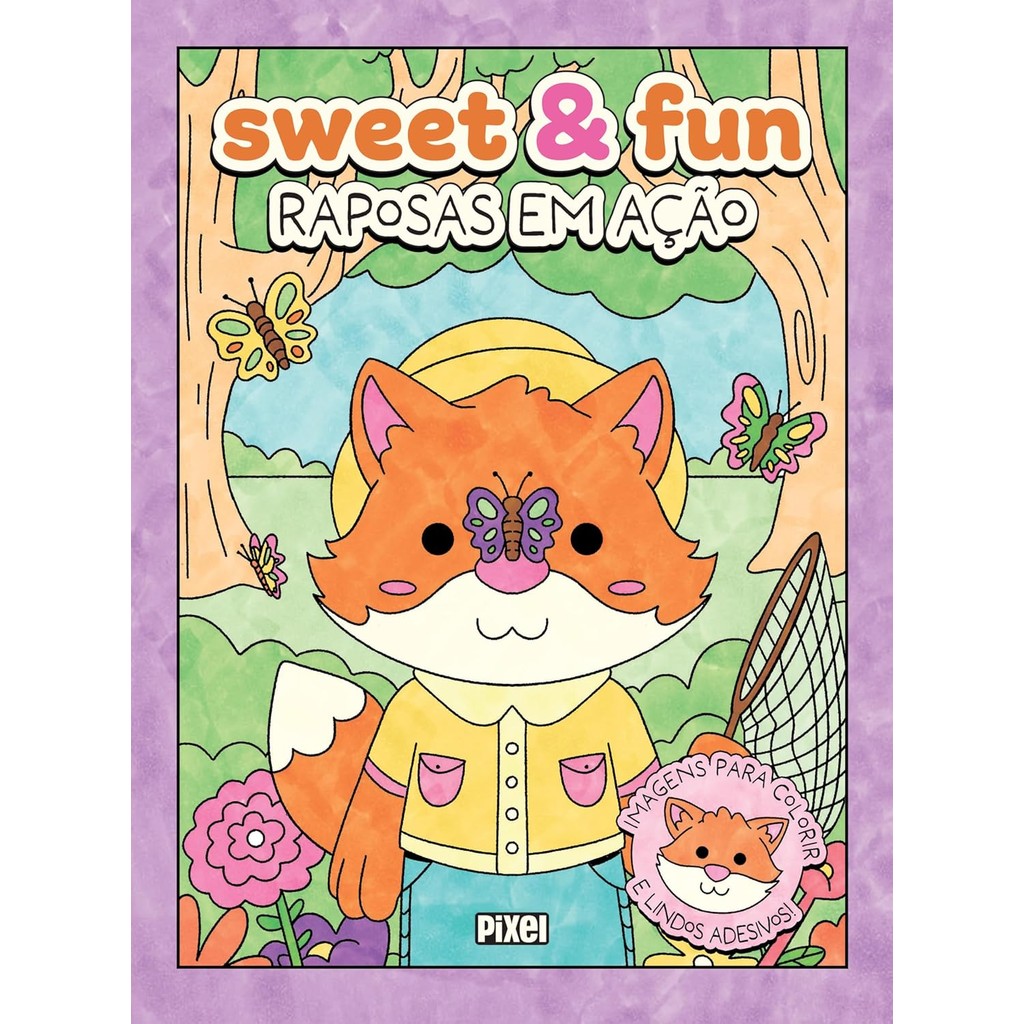 Livro de Colorir | Sweet e Fun: Raposas em Ação
