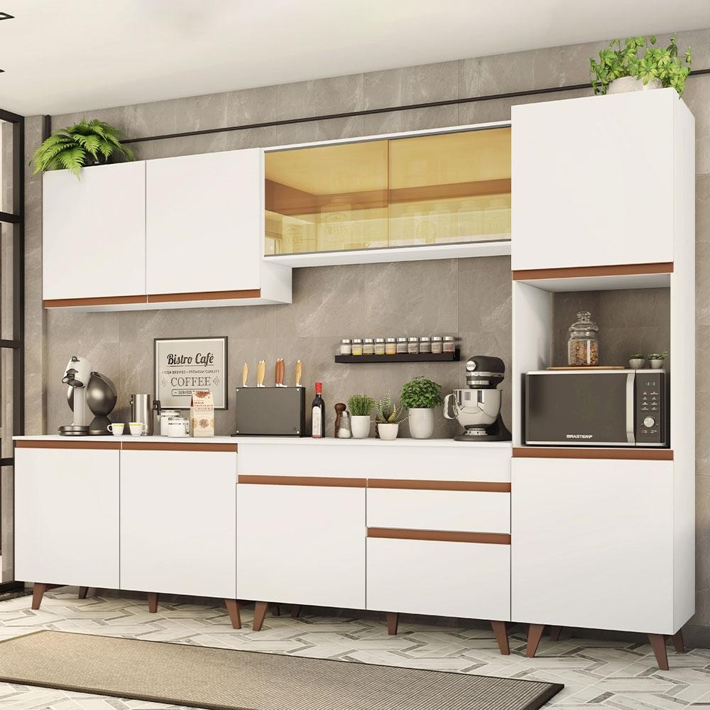 Armário de Cozinha Completa 300cm Reims Madesa 01
