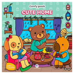 Livro Comfy Goods | Cute Home | Livro de Colorir