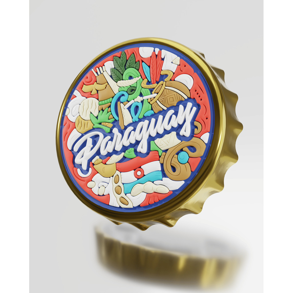 Ímã de Geladeira Abridor de Garrafa – Ímã Paraguai em Oferta na Shopee