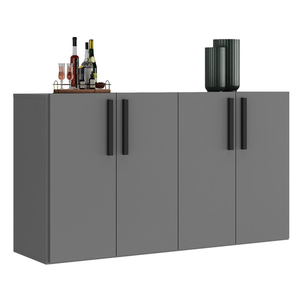 Aparador Buffet 4 portas Viena Multimóveis V3604 em Oferta na Shopee