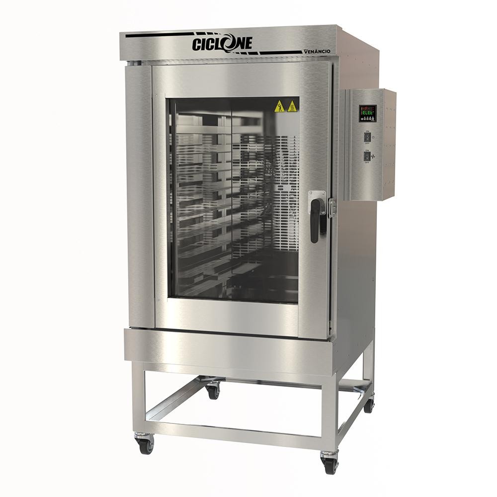 Forno Turbo Elétrico Profissional 10 Esteiras Total Inox Trifásico Ciclone  Ftce10 ti 380t Venâncio
