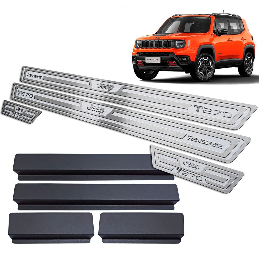 Soleira de Porta Renegade T-270 2022/.. - Aço Inox em Oferta na Shopee