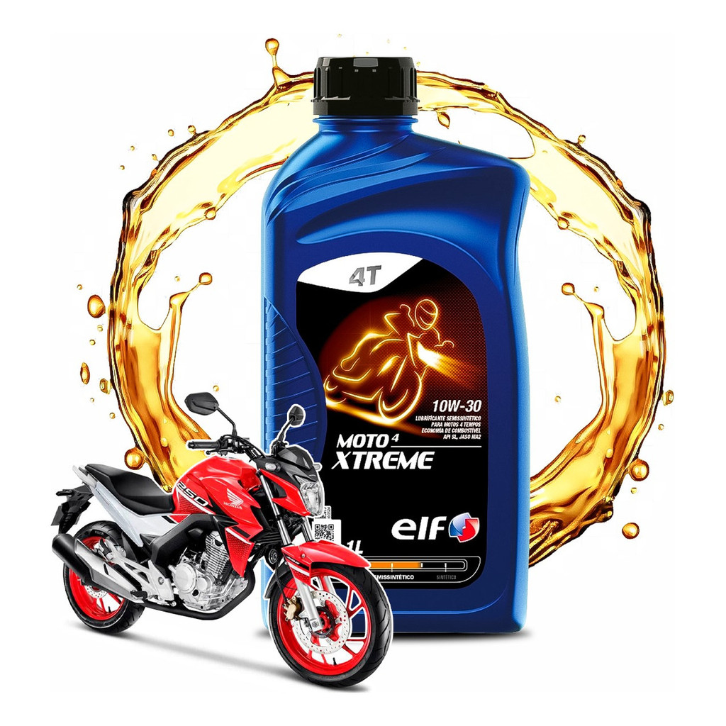 Óleo Para Honda CB 300F Twister Elf Semissintético 10w-30 Xtreme